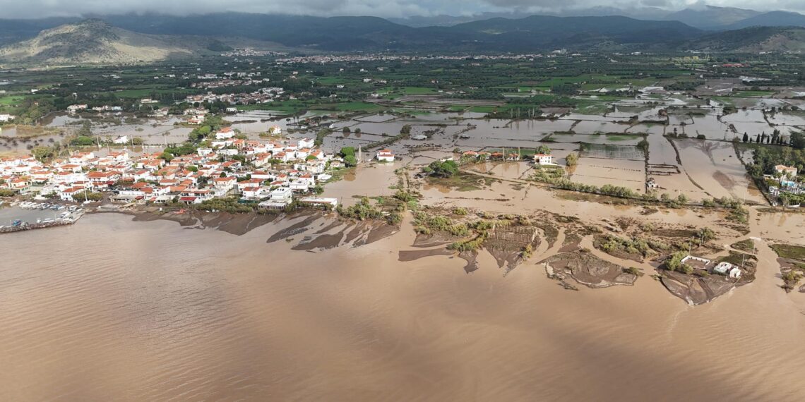 Πλημμύρισε η Καλλονή Λέσβου